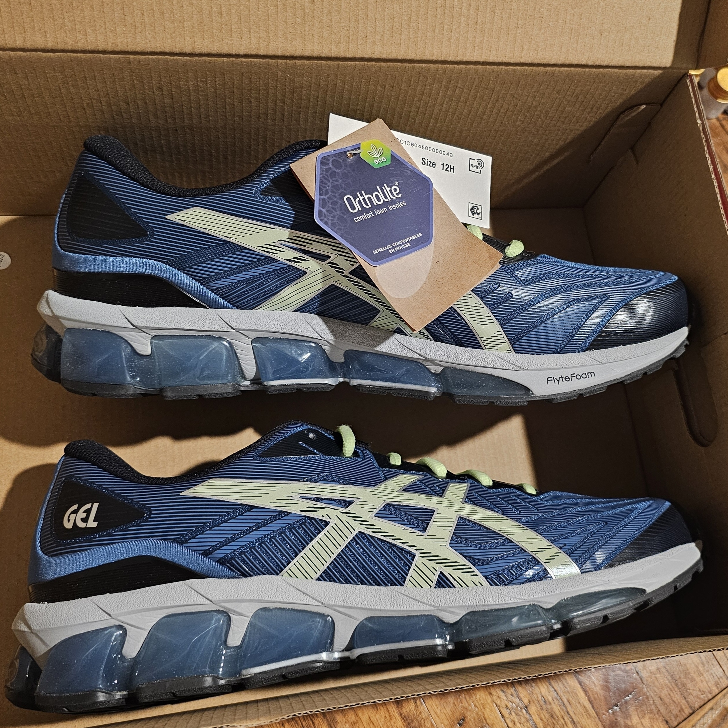 Size 12.5 - Asics Gel-Quantum 360 Vi Navy Trainers